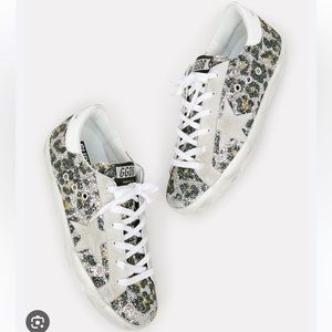 Golden goose size 5 leopard sparkle